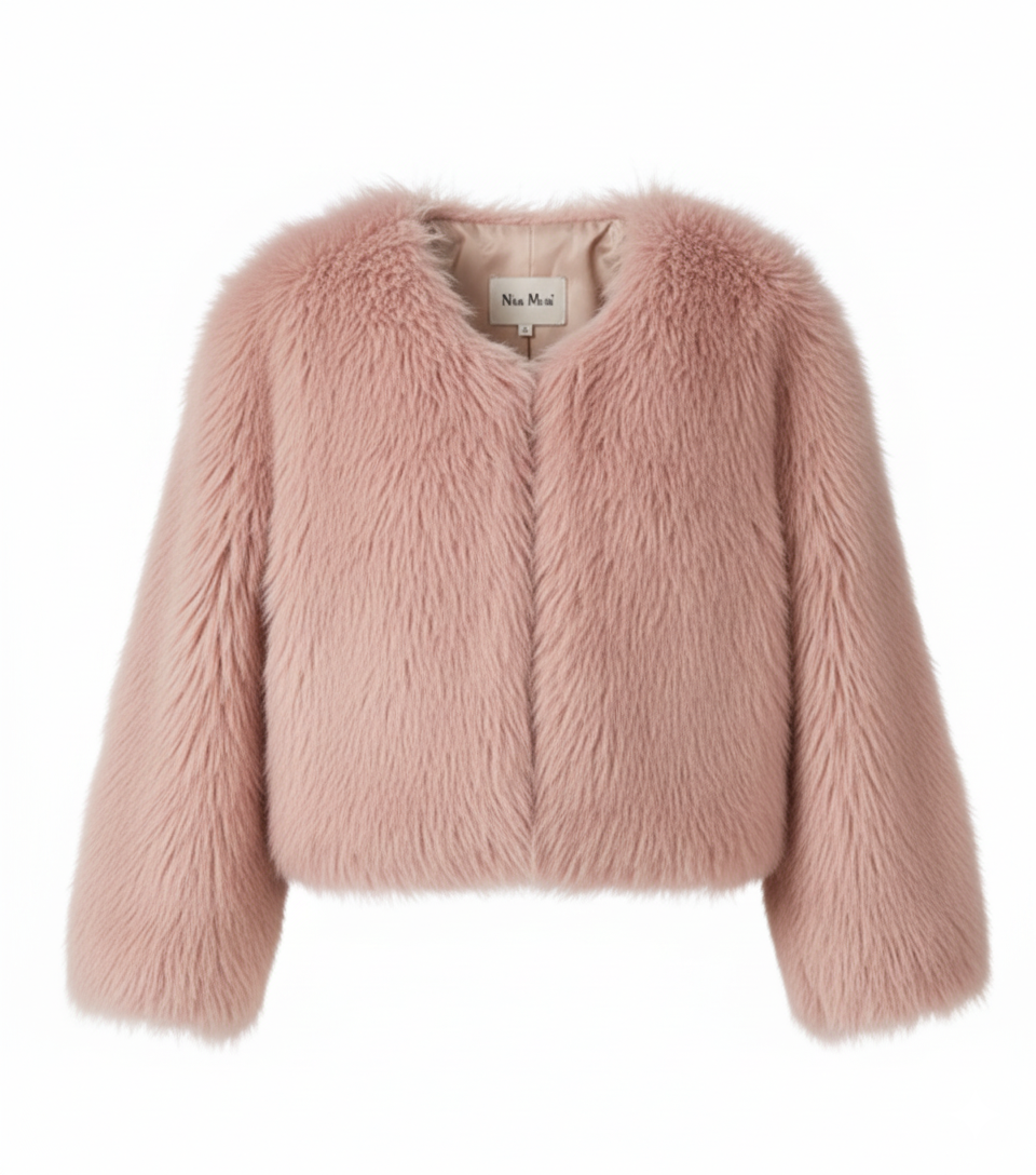 Veste Courte en Fausse Fourrure Femme – Style Scandinave | Douce, Chaude, Coupe Moderne