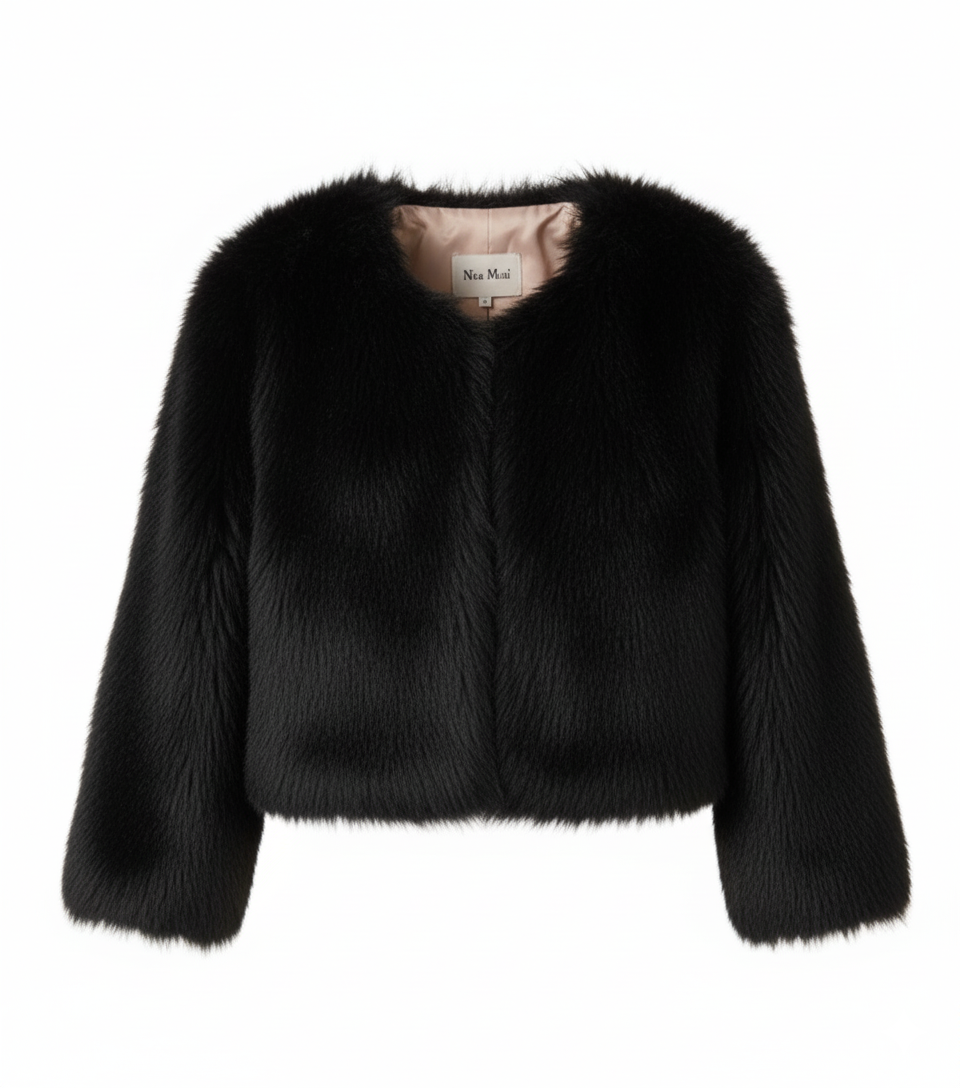 Veste Courte en Fausse Fourrure Femme – Style Scandinave | Douce, Chaude, Coupe Moderne