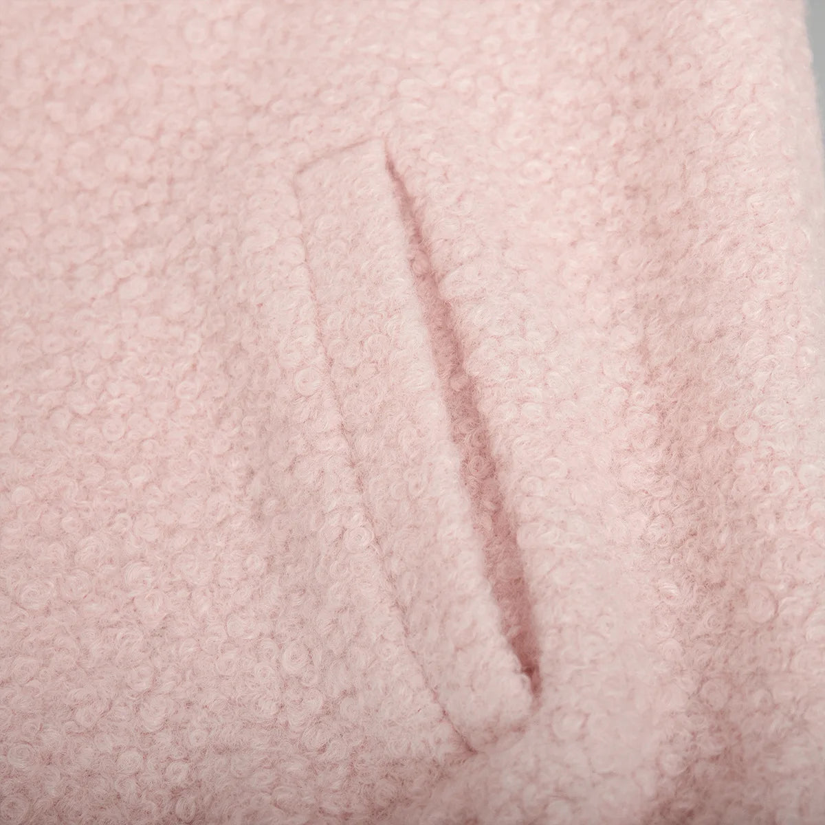 Veste polaire sherpa rose unie – douceur, chaleur et élégance