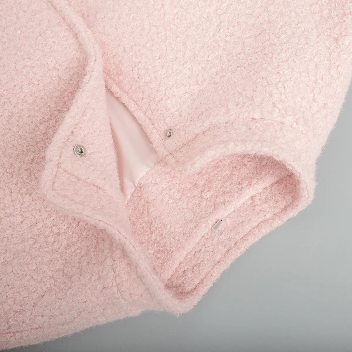 Veste polaire sherpa rose unie – douceur, chaleur et élégance
