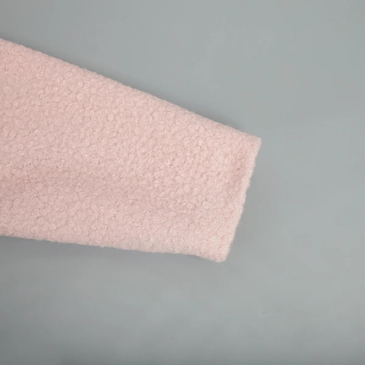 Veste polaire sherpa rose unie – douceur, chaleur et élégance